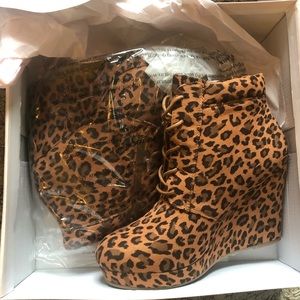 BRAND NEW Leopard Boots!